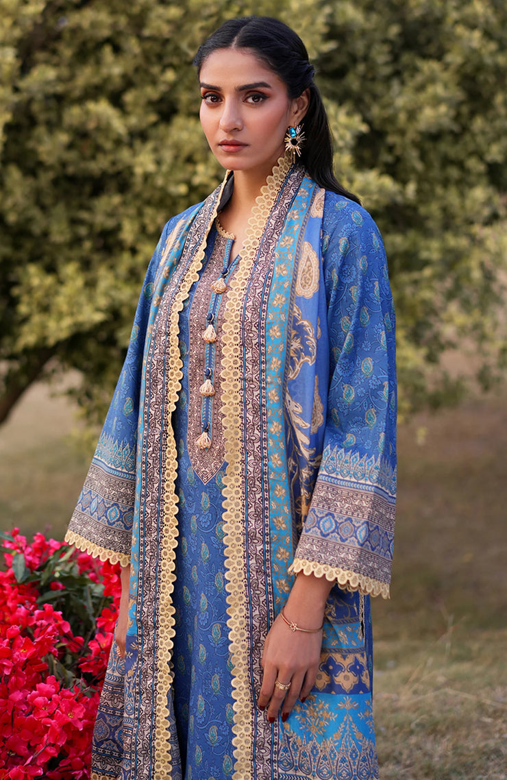 Asim Jofa Printed Lawn ’25 Vol-I – Unstitched 3 Piece Suit