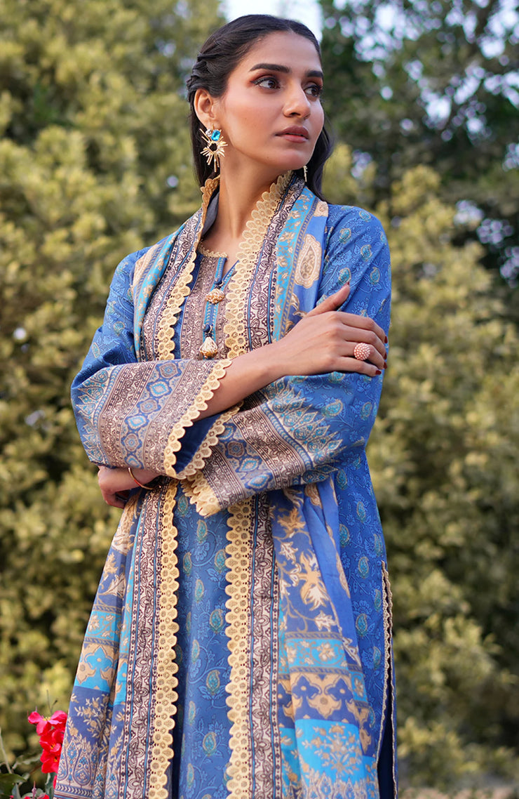 Asim Jofa Printed Lawn ’25 Vol-I – Unstitched 3 Piece Suit