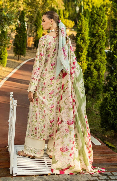 Elaf - Elaf Chikankari Printed Lawn'25 Embroidered Suits Unstitched 3 Piece - Summer Collection - aubranz.com