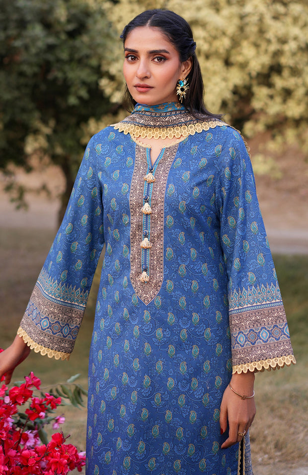 Asimjofa - Asim Jofa Printed Lawn'25 Vol-I Suits Unstitched 3 Piece - Summer Collection - aubranz.com