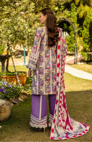 Elaf - Elaf Chikankari Printed Lawn'25 Embroidered Suits Unstitched 3 Piece - Summer Collection - aubranz.com