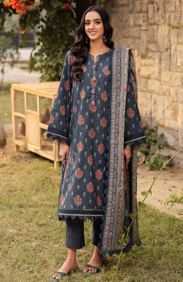 Asimjofa - Asim Jofa Printed Lawn'25 Vol-III Suits Unstitched 3 Piece - Summer Collection - aubranz.com