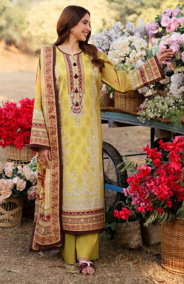 ASIM JOFA PRINTED LAWN ’25 VOL-I – UNSTITCHED 3 PIECE SUIT Summer Collection SKU#AJ32