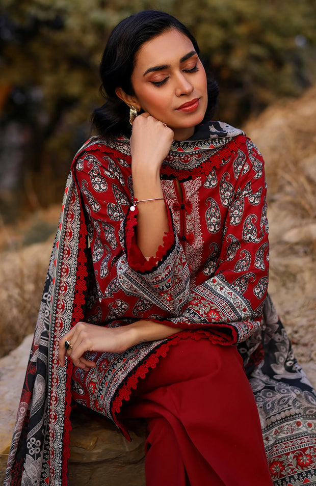 ASIM JOFA PRINTED LAWN ’25 VOL-I – UNSTITCHED 3 PIECE SUIT Summer Collection SKU#AJ33