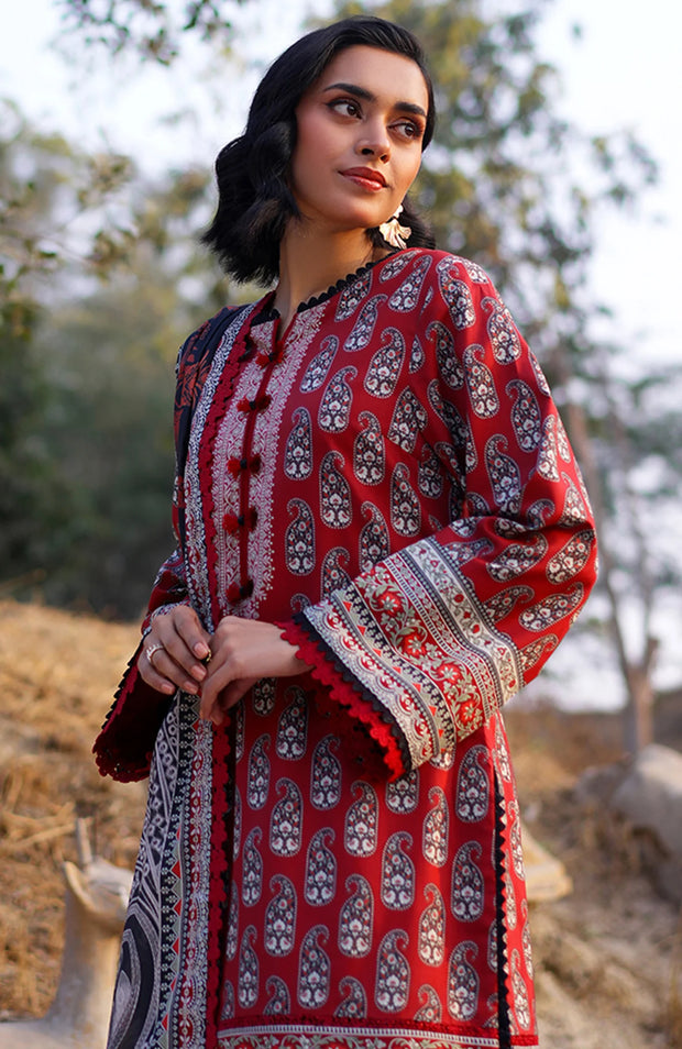 ASIM JOFA PRINTED LAWN ’25 VOL-I – UNSTITCHED 3 PIECE SUIT Summer Collection SKU#AJ33