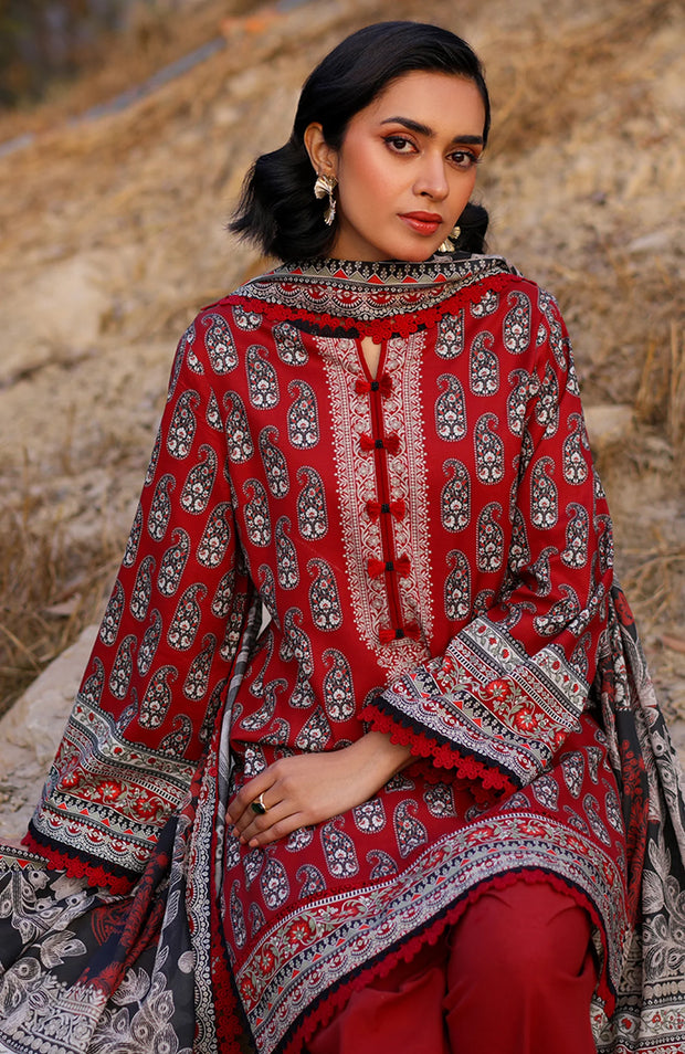 ASIM JOFA PRINTED LAWN ’25 VOL-I – UNSTITCHED 3 PIECE SUIT Summer Collection SKU#AJ33