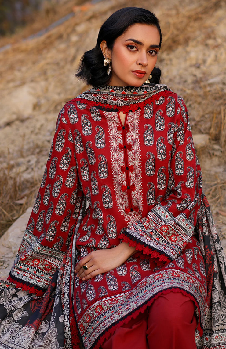 ASIM JOFA PRINTED LAWN ’25 VOL-I – UNSTITCHED 3 PIECE SUIT Summer Collection SKU#AJ33