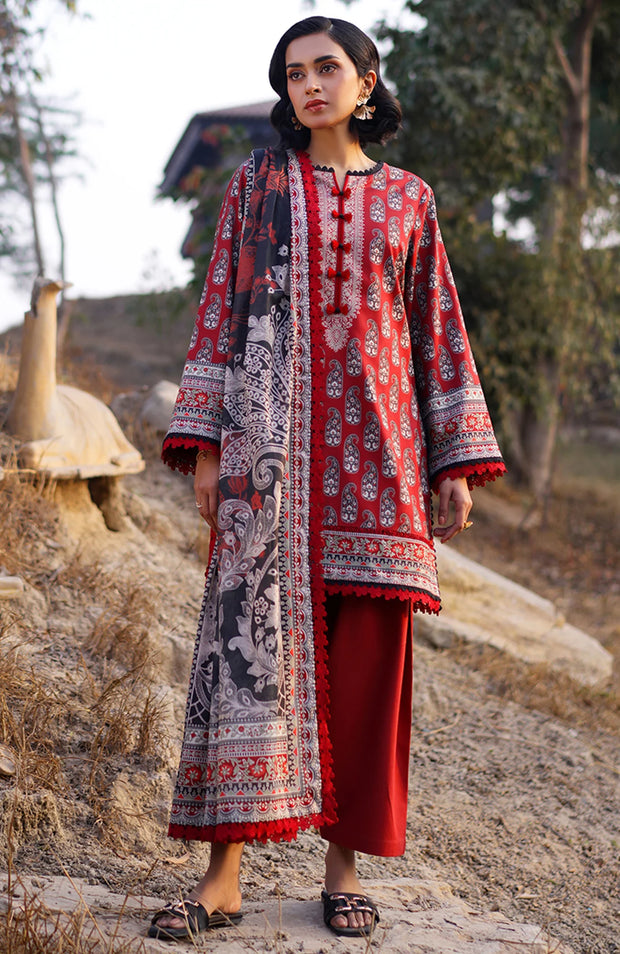 ASIM JOFA PRINTED LAWN ’25 VOL-I – UNSTITCHED 3 PIECE SUIT Summer Collection SKU#AJ33