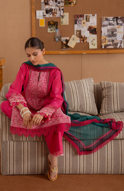 Saira_Rizwan - Laanem SS Lawn'25 By Saira Rizwan Embroidered Suits Unstitched 3 Piece - Summer Collection - aubranz.com