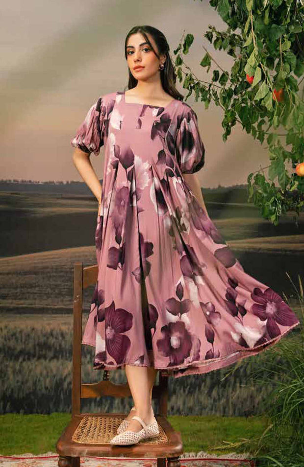 Mariab - M BASIC PRE-FALL CASUAL'25 BY MARIA B PRINTED ARABIC LAWN SUITS UNSTITCHED 3 PIECE - SUMMER COLLECTION - aubranz.com