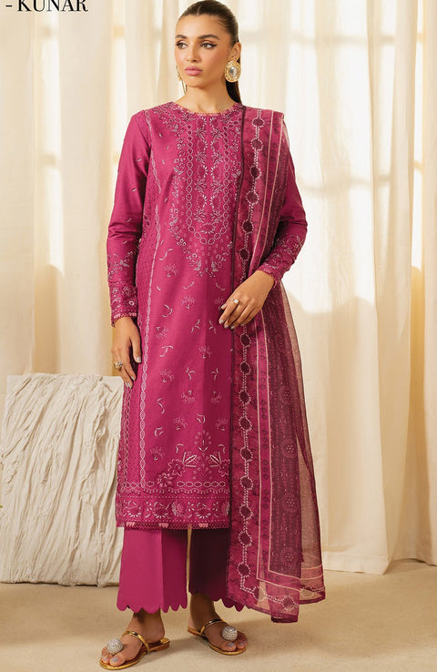 Xenia - Xenia Lawn'25 Embroidered Suits Unstitched 3 Piece - Summer Collection - aubranz.com