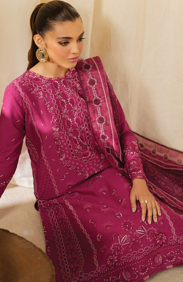 Xenia - Xenia Lawn'25 Embroidered Suits Unstitched 3 Piece - Summer Collection - aubranz.com