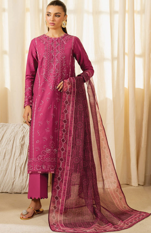 Xenia - Xenia Lawn'25 Embroidered Suits Unstitched 3 Piece - Summer Collection - aubranz.com