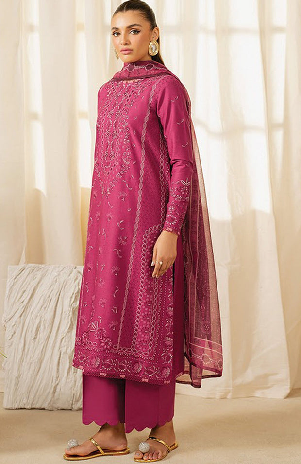Xenia - Xenia Lawn'25 Embroidered Suits Unstitched 3 Piece - Summer Collection - aubranz.com