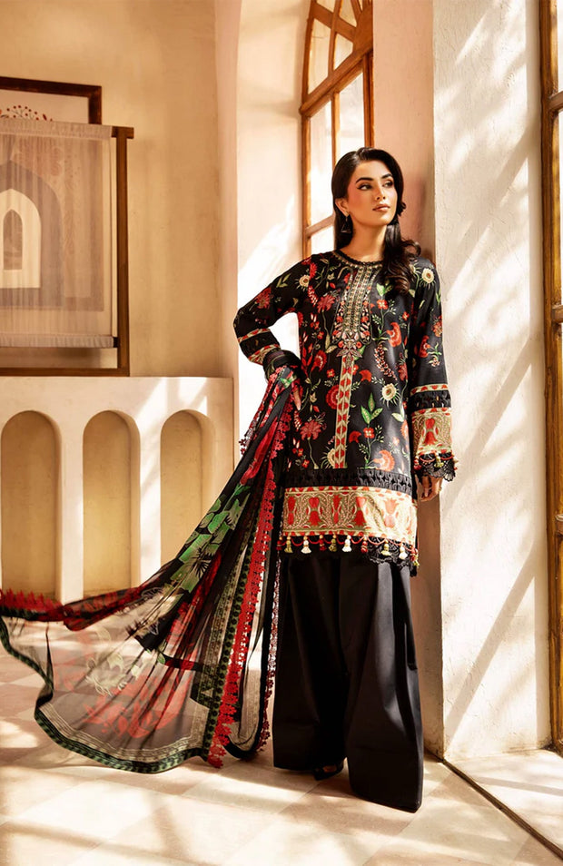 Mariab - M Basic Eid II Collection'25 Printed Lawn Suits Unstitched 3 piece - summer collection - aubranz.com