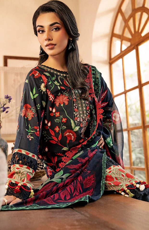 Mariab - M Basic Eid II Collection'25 Printed Lawn Suits Unstitched 3 piece - summer collection - aubranz.com