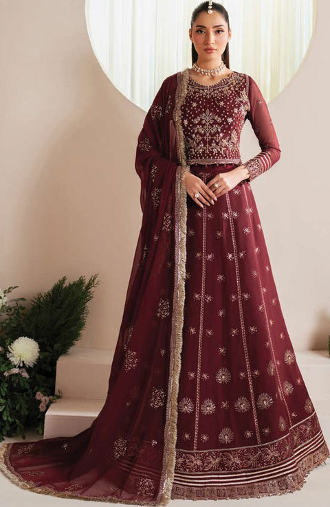 Alizehbybilal - Alizeh Reena Handcrafted Eid Edit'25 Embroidered Chiffon Suits Unstitched 3 Piece - Summer Collection - aubranz.com