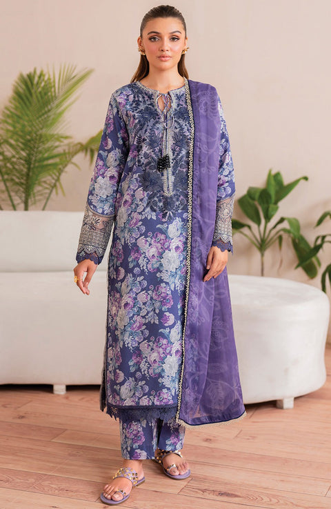 Xenia - XENIA PRINTKARI LAWN'25 EMBROIDERED SUITS UNSTITCHED 3 PIECE - SUMMER COLLECTION - aubranz.com