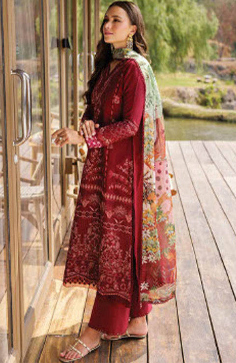 Xenia - Xenia Luxury Lawn'25 Embroidered Suits Unstitched 3 Piece - Summer Collection - aubranz.com