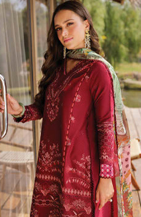 Xenia - Xenia Luxury Lawn'25 Embroidered Suits Unstitched 3 Piece - Summer Collection - aubranz.com