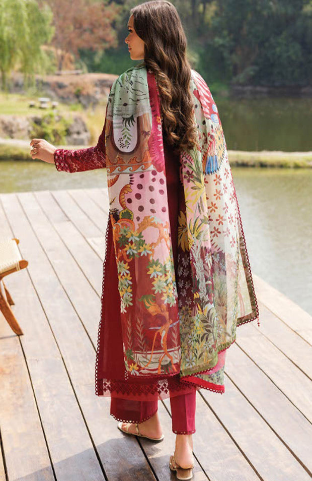 Xenia - Xenia Luxury Lawn'25 Embroidered Suits Unstitched 3 Piece - Summer Collection - aubranz.com