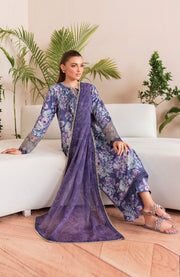 Xenia - XENIA PRINTKARI LAWN'25 EMBROIDERED SUITS UNSTITCHED 3 PIECE - SUMMER COLLECTION - aubranz.com
