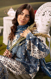Mariab - M BASIC PRE-FALL CASUAL'25 BY MARIA B PRINTED ARABIC LAWN SUITS UNSTITCHED 3 PIECE - SUMMER COLLECTION - aubranz.com