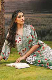 Mariab - M BASIC PRE-FALL CASUAL'25 BY MARIA B PRINTED ARABIC LAWN SUITS UNSTITCHED 3 PIECE - SUMMER COLLECTION - aubranz.com
