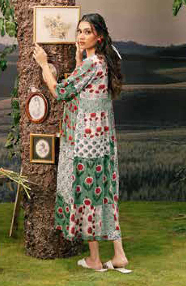 Mariab - M BASIC PRE-FALL CASUAL'25 BY MARIA B PRINTED ARABIC LAWN SUITS UNSTITCHED 3 PIECE - SUMMER COLLECTION - aubranz.com