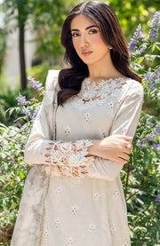 Zarif - Nura Textured Lawn'25 By Zarif Embroidered Suits Unstitched 3 Piece - Summer Collection - aubranz.com
