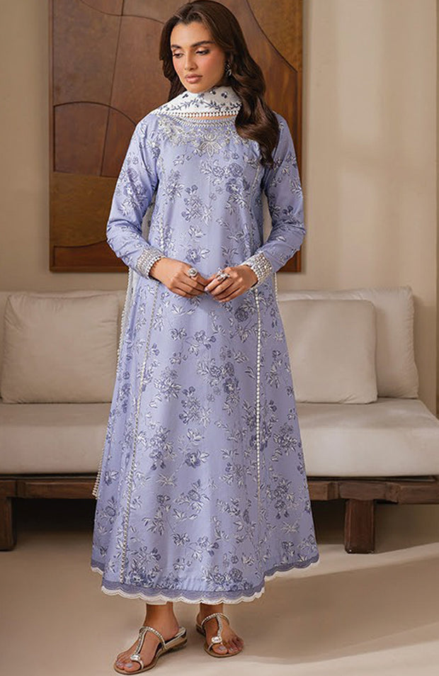 Xenia - Xenia Lawn'25 Embroidered Suits Unstitched 3 Piece - Summer Collection - aubranz.com