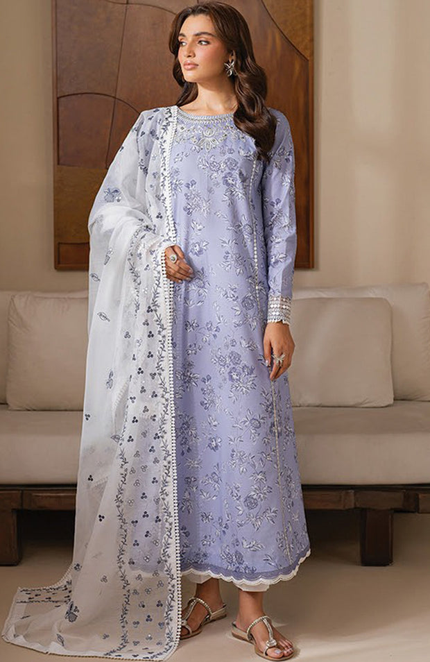 Xenia - Xenia Lawn'25 Embroidered Suits Unstitched 3 Piece - Summer Collection - aubranz.com