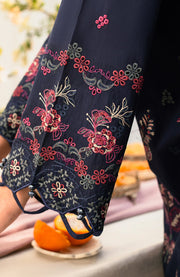 Zarif - Lamhay Luxury Lawn'25 By Zarif Embroidered Suits Unstitched 3 Piece - Summer Collectiom - aubranz.com