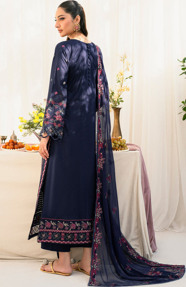 Zarif - Lamhay Luxury Lawn'25 By Zarif Embroidered Suits Unstitched 3 Piece - Summer Collectiom - aubranz.com