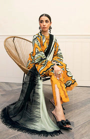 Mariab - M Basic Eid II Collection'25 Printed Lawn Suits Unstitched 3 piece - summer collection - aubranz.com