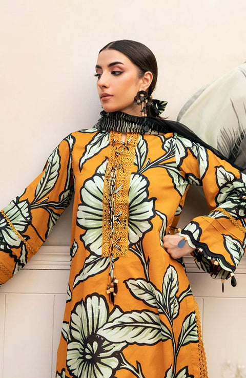 Mariab - M Basic Eid II Collection'25 Printed Lawn Suits Unstitched 3 piece - summer collection - aubranz.com