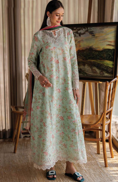 Xenia - Xenia Luxury Lawn'25 Embroidered Suits Unstitched 3 Piece - Summer Collection - aubranz.com