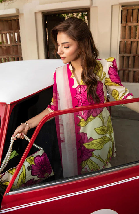 Mariab - M Basic Eid II Collection'25 Printed Lawn Suits Unstitched 3 piece - summer collection - aubranz.com