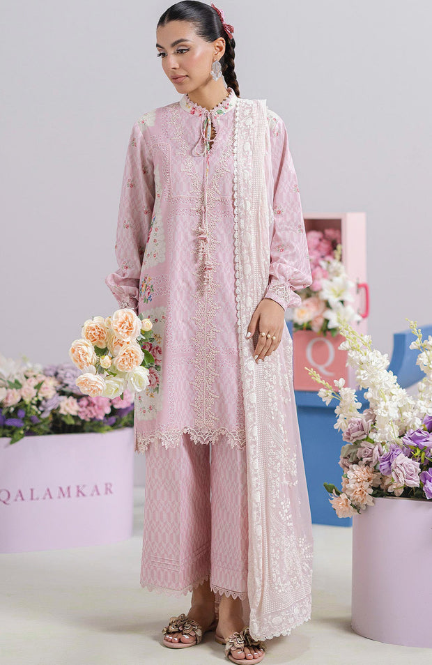 Qalamkar - Q Prints Vol II'25 by Qalamkar Printed Lawn Suits Unstitched 3 Piece - Summer Collection - aubranz.com
