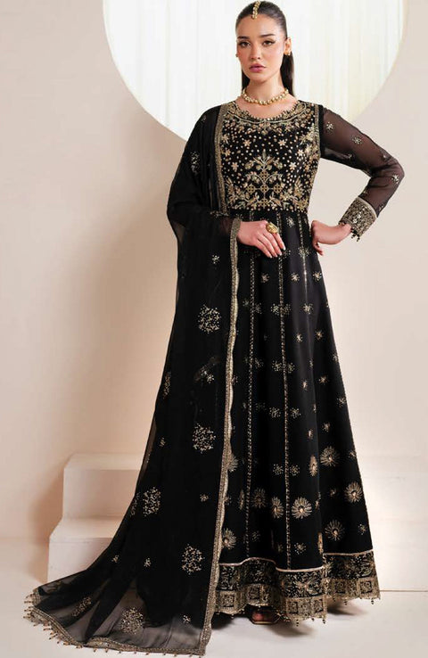 Alizehbybilal - Alizeh Reena Handcrafted Eid Edit'25 Embroidered Chiffon Suits Unstitched 3 Piece - Summer Collection - aubranz.com