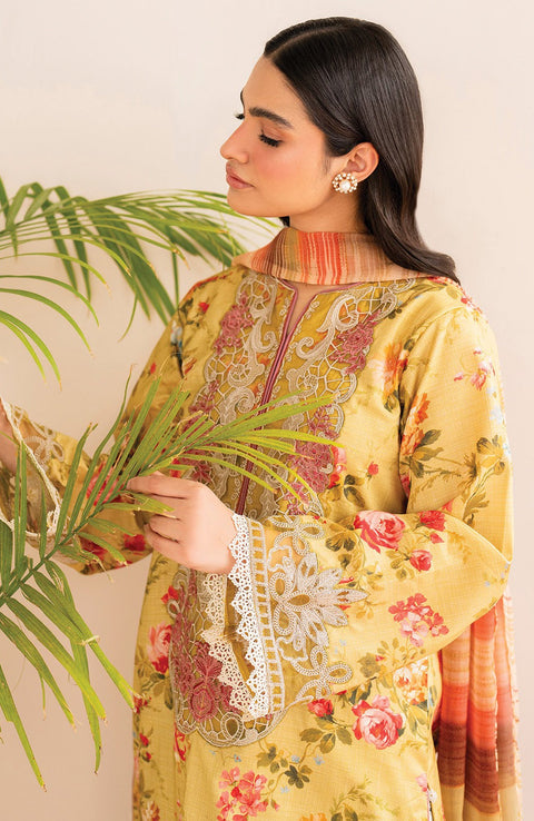 Xenia - XENIA PRINTKARI LAWN'25 EMBROIDERED SUITS UNSTITCHED 3 PIECE - SUMMER COLLECTION - aubranz.com