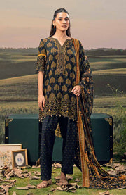 Mariab - M BASIC PRE-FALL CASUAL'25 BY MARIA B PRINTED ARABIC LAWN SUITS UNSTITCHED 3 PIECE - SUMMER COLLECTION - aubranz.com