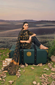 Mariab - M BASIC PRE-FALL CASUAL'25 BY MARIA B PRINTED ARABIC LAWN SUITS UNSTITCHED 3 PIECE - SUMMER COLLECTION - aubranz.com