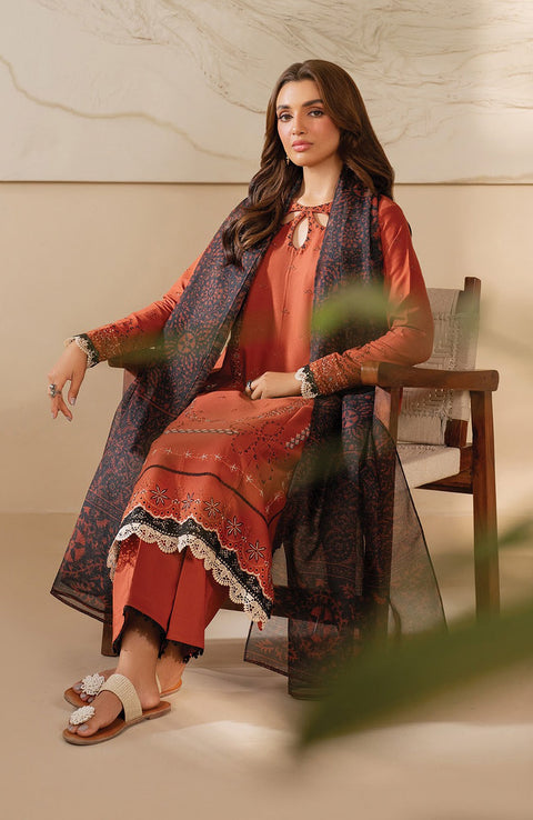 Xenia - Xenia Lawn'25 Embroidered Suits Unstitched 3 Piece - Summer Collection - aubranz.com