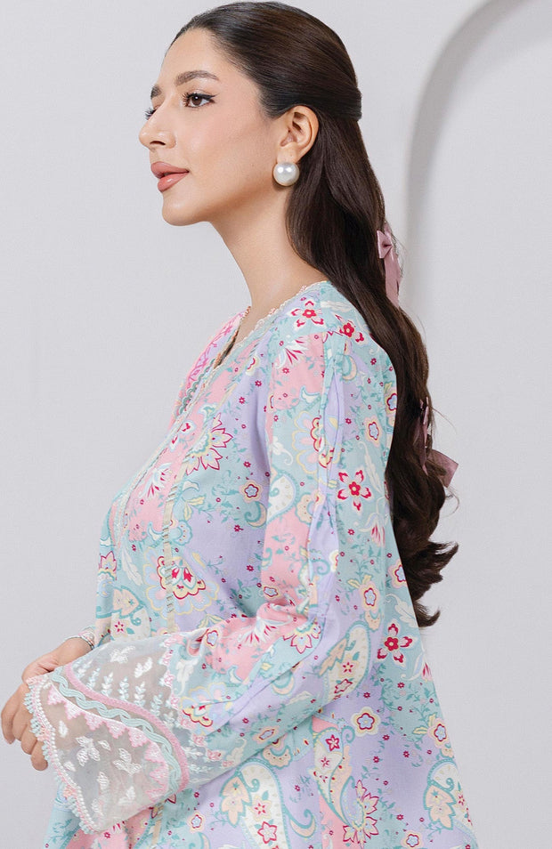 Qalamkar - Q Prints Vol II'25 by Qalamkar Printed Lawn Suits Unstitched 3 Piece - Summer Collection - aubranz.com