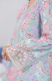 Qalamkar - Q Prints Vol II'25 by Qalamkar Printed Lawn Suits Unstitched 3 Piece - Summer Collection - aubranz.com