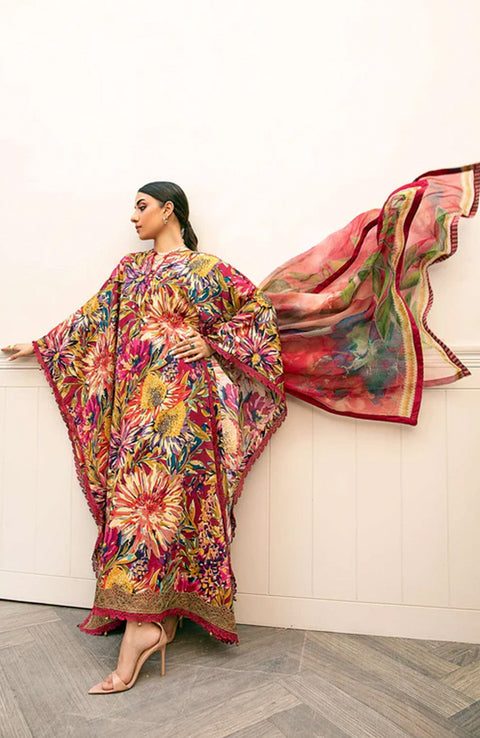 Mariab - M Basic Eid II Collection'25 Printed Lawn Suits Unstitched 3 piece - summer collection - aubranz.com