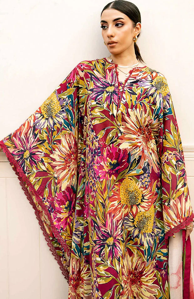 Mariab - M Basic Eid II Collection'25 Printed Lawn Suits Unstitched 3 piece - summer collection - aubranz.com