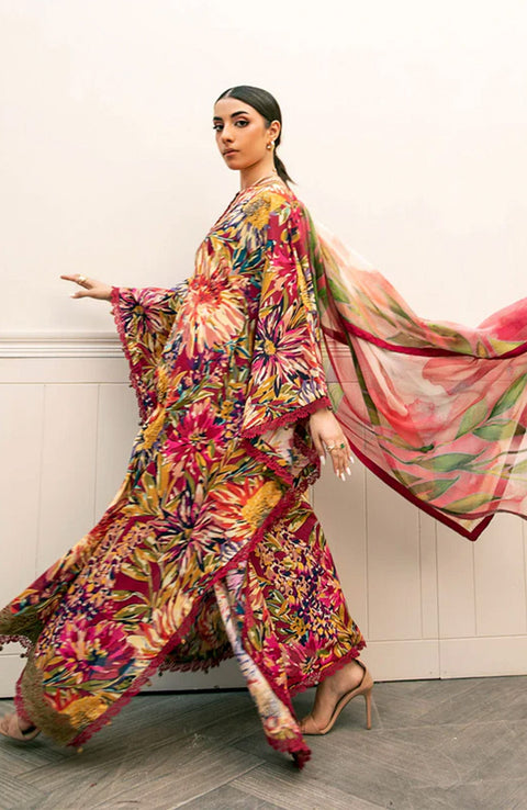 Mariab - M Basic Eid II Collection'25 Printed Lawn Suits Unstitched 3 piece - summer collection - aubranz.com