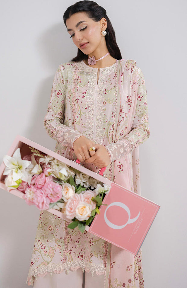 Qalamkar - Q Prints Vol II'25 by Qalamkar Printed Lawn Suits Unstitched 3 Piece - Summer Collection - aubranz.com